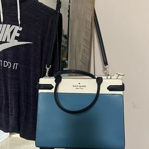 Kate Spade Staci Colorblock Large Satchel -Niagara Multi